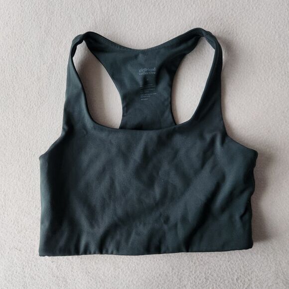 girlfriend collective Tops - GIRLFRIEND COLLECTIVE Moss Paloma Racerback Longline Bra Women's Size S Support